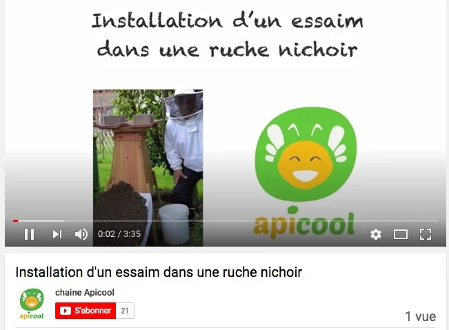 Ruche-nichoir pour sensibilisation